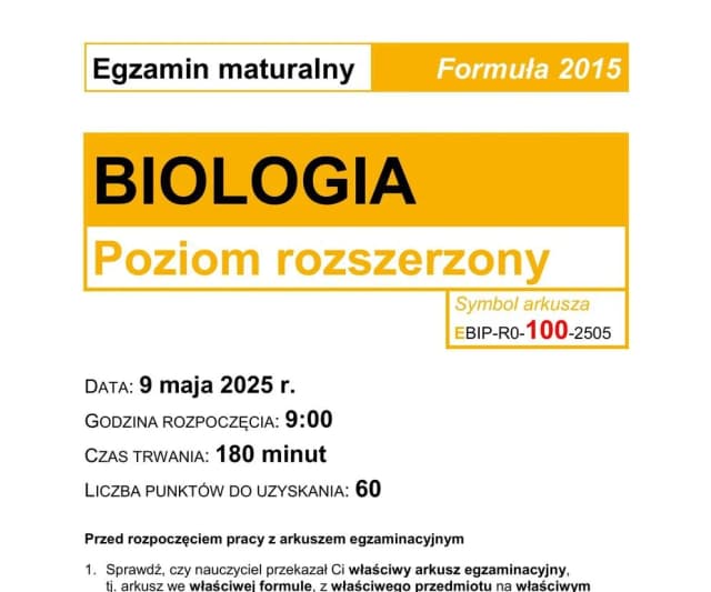 Kiedy biologia rozszerzona? Ważne daty i szczegóły egzaminu Kiedy biologia rozszerzona? Ważne daty i szczegóły egzaminu
